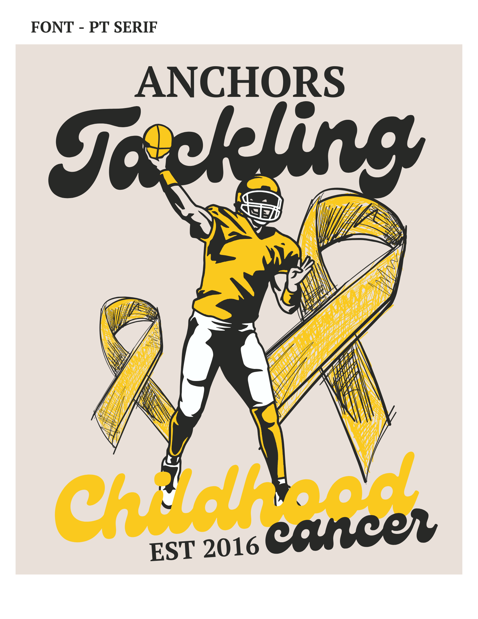 2025 Anchors Tackle Childhood Cancer Merchandise