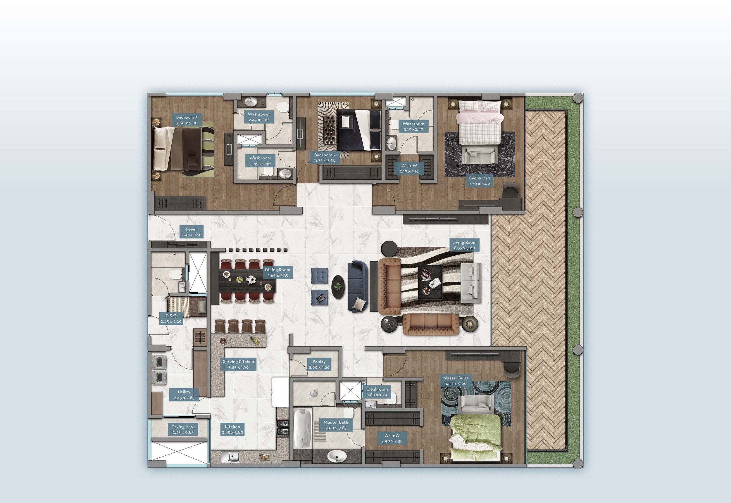 Kyuna View Home | Floorplan | No. 2 & 5