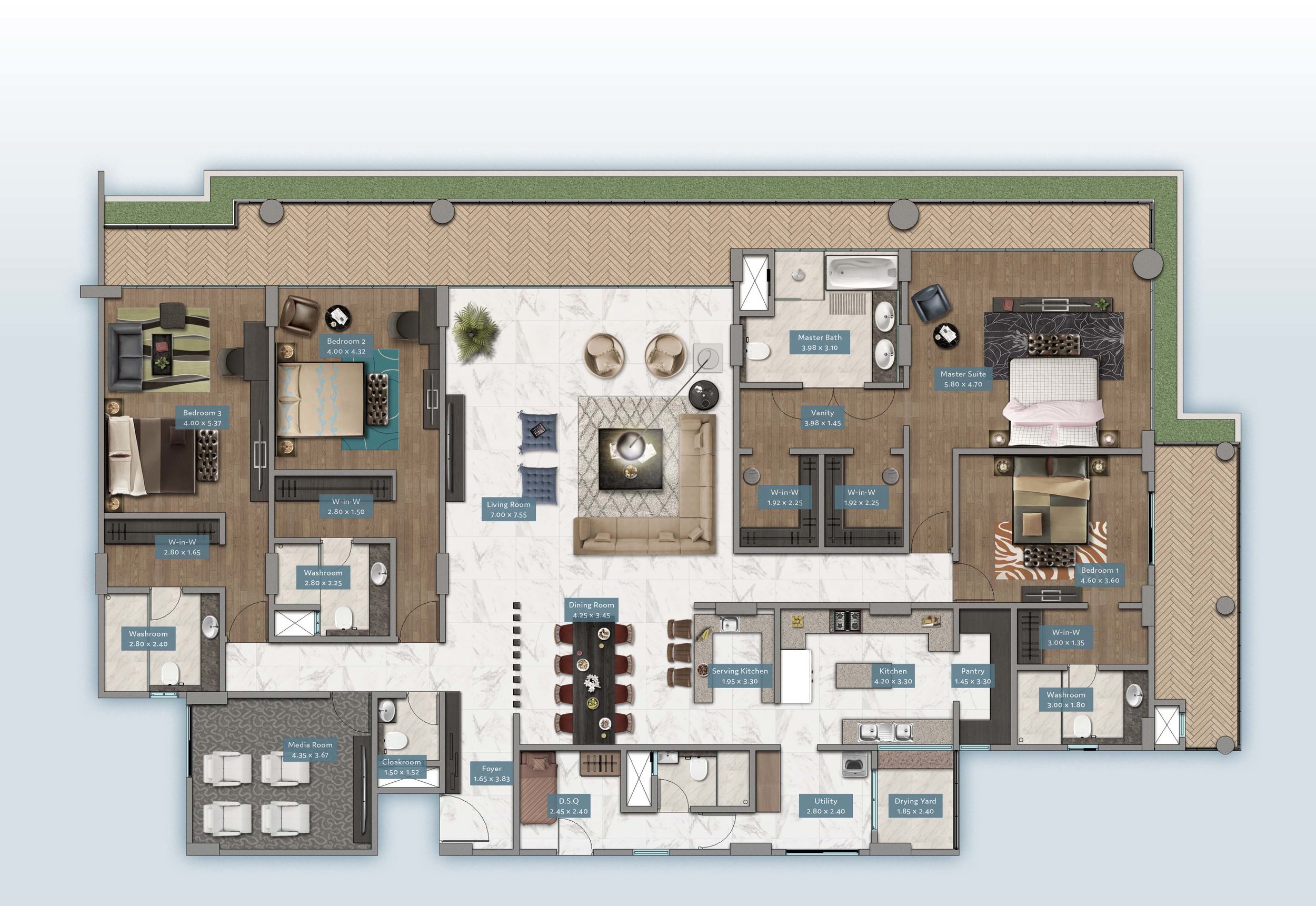 Kabete View Home | Floorplan | No. 3 & 4