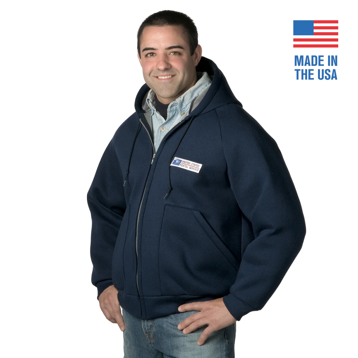 postal zip up hoodie