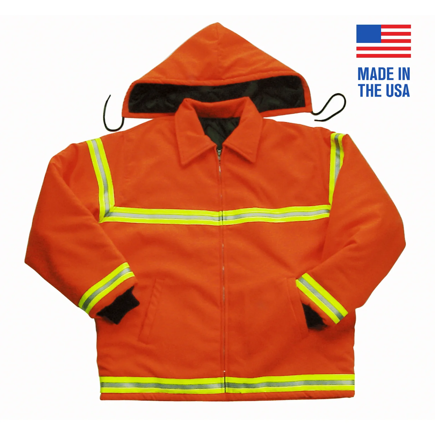Style 8009 · 100% Acrylic Fingertip Length Jacket with 3M™ Scotchlite™ Reflective Material