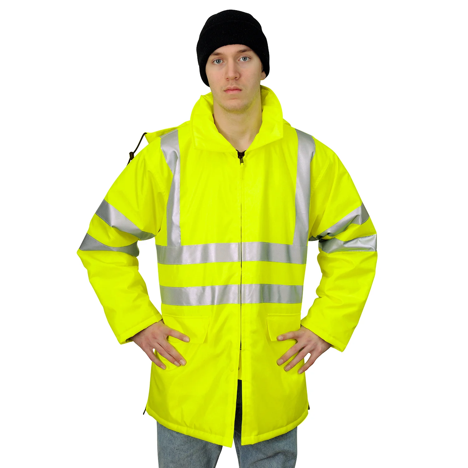 Style 9003-I · ANSI Class 3 Hi-Vis Parka, Imported - Conforms to new ANSI/SEA 107-2010 Class 3 specifications