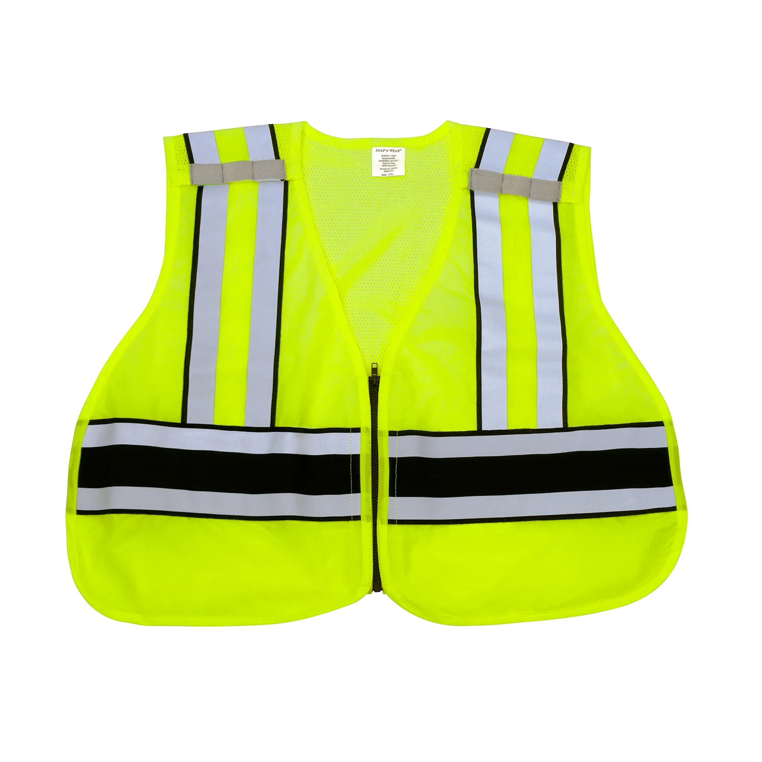 Style 124PL · ANSI Class 2  Compliant Vest, 6 Point Breakaway Safety Vest - Imported