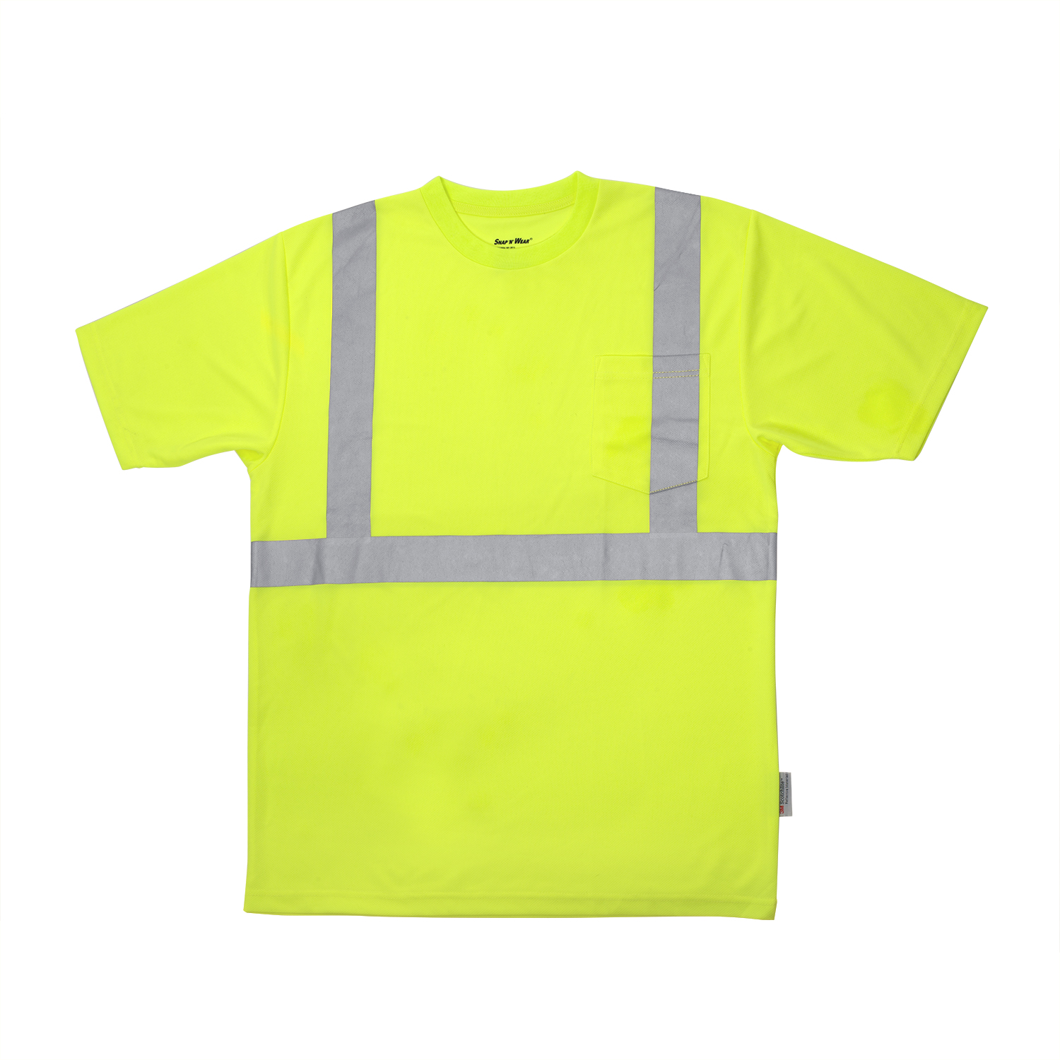 Style 140 · ANSI Class 2 Tee Shirt with Pocket on Left Chest