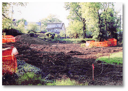   Construction begins on the Tranquility Path and the foundations are set for the Pavilion Shelter and the Children’s Play Area. April/May, 2004  