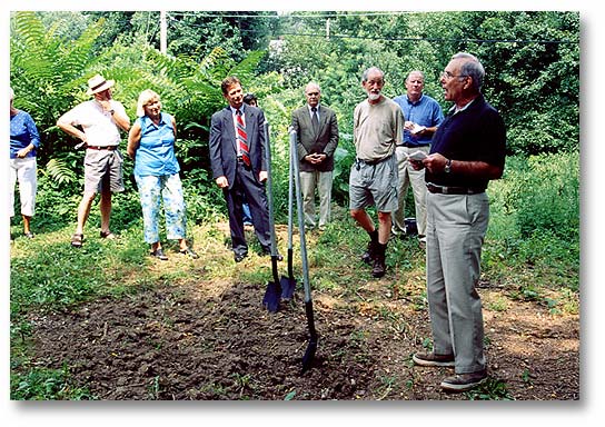   Mary Lou Marzian, State Representative, 34th district, Tim Shaughnessy, State Senator, 34th District, Robert Griffith, Attorney for Warheim Park, Tom Owen, Metro Government Councilman, 8th District, and Bob Hill, Journalist, Courier-Journal listen 