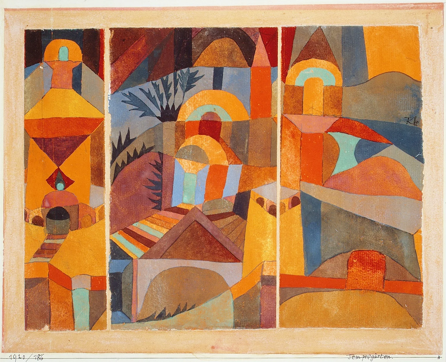 Paul Klee, Temple Gardens 1920 Met.jpg