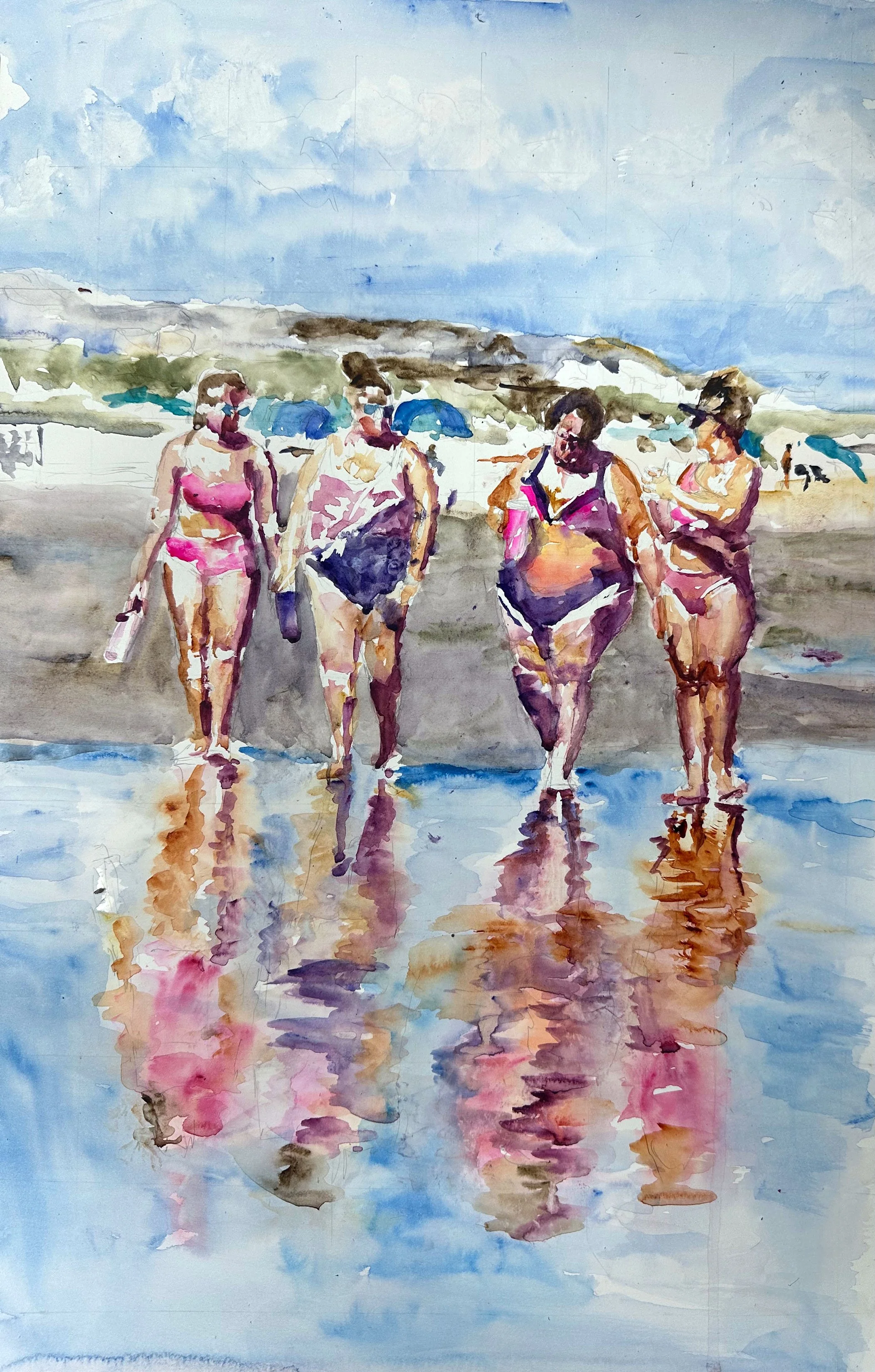 Workshop Loosening Up in Watercolor -- Fun Figurative Paintings