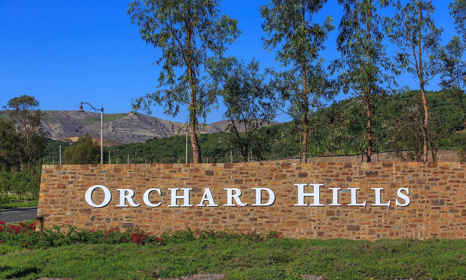 Open space and preserved hills surrounding Orchard Hills Irvine