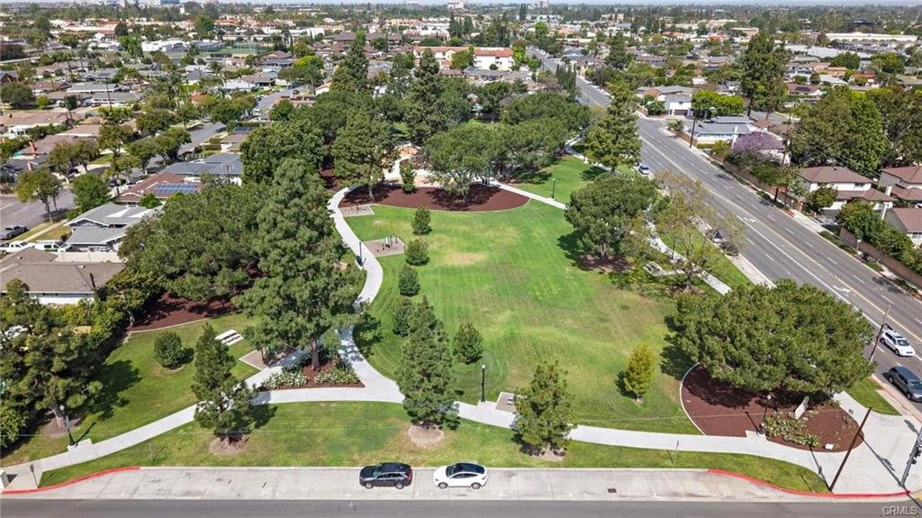 Established Orange County neighborhood with mature trees