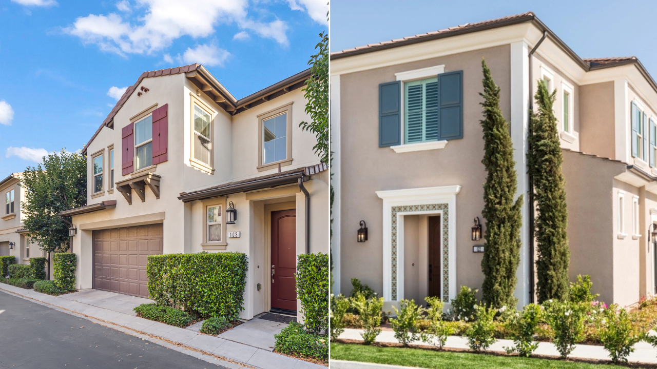 Comparison between newer and established neighborhoods in Portola Springs Irvine