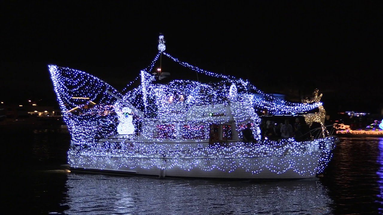 Boat Parade in Huntington Beach