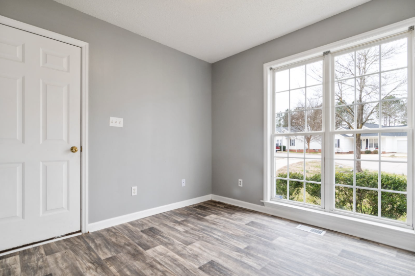 Energy-efficient home features including solar panels and modern HVAC