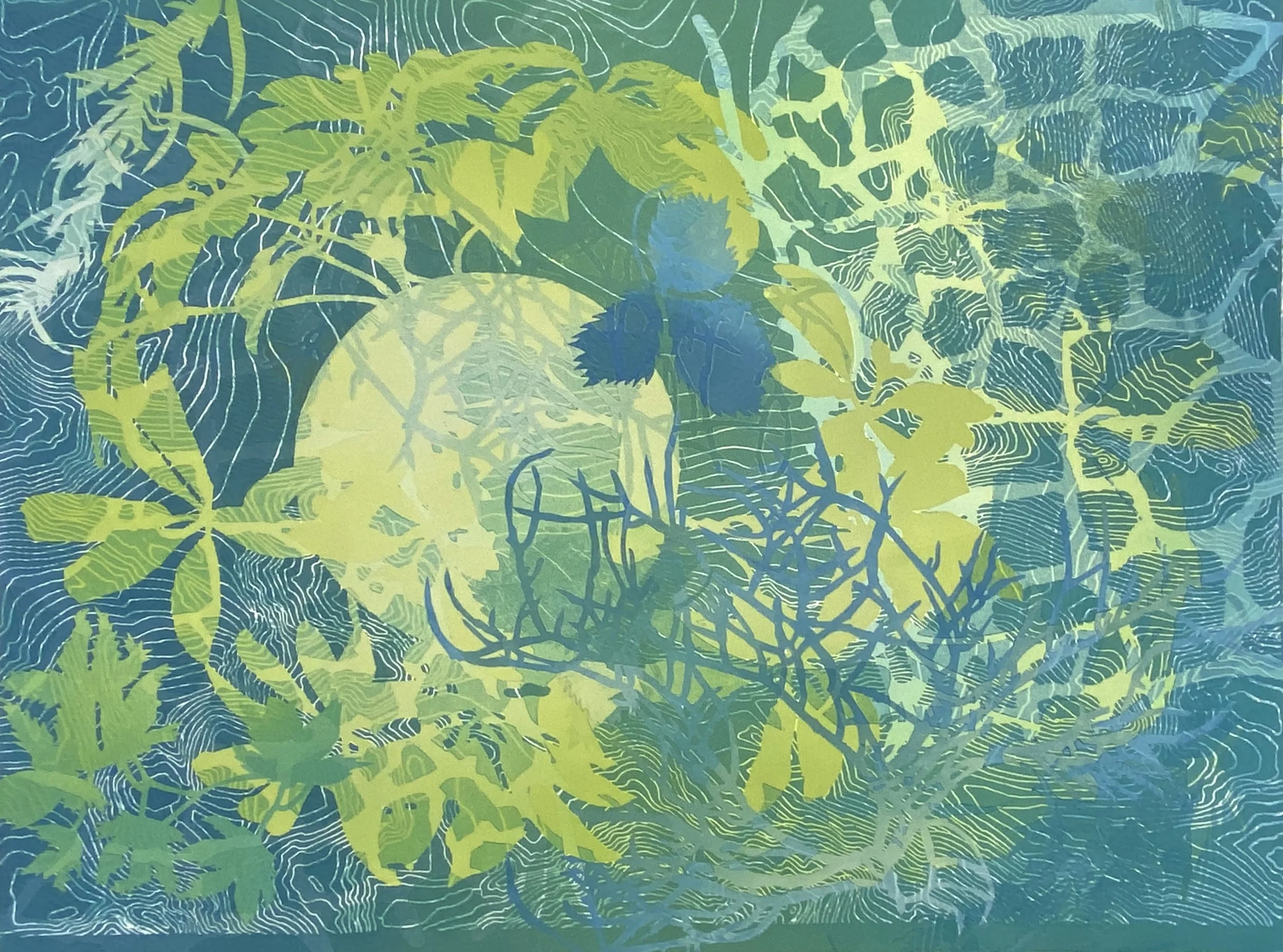 Global Aberrations, Overgrowth 2, #11,  18" x 24"