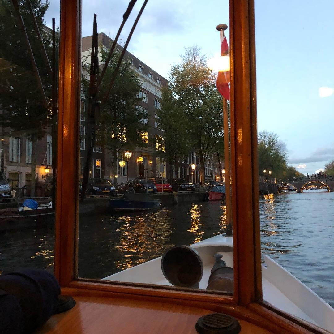 Private dinner boat on the canal... such a fun experience!