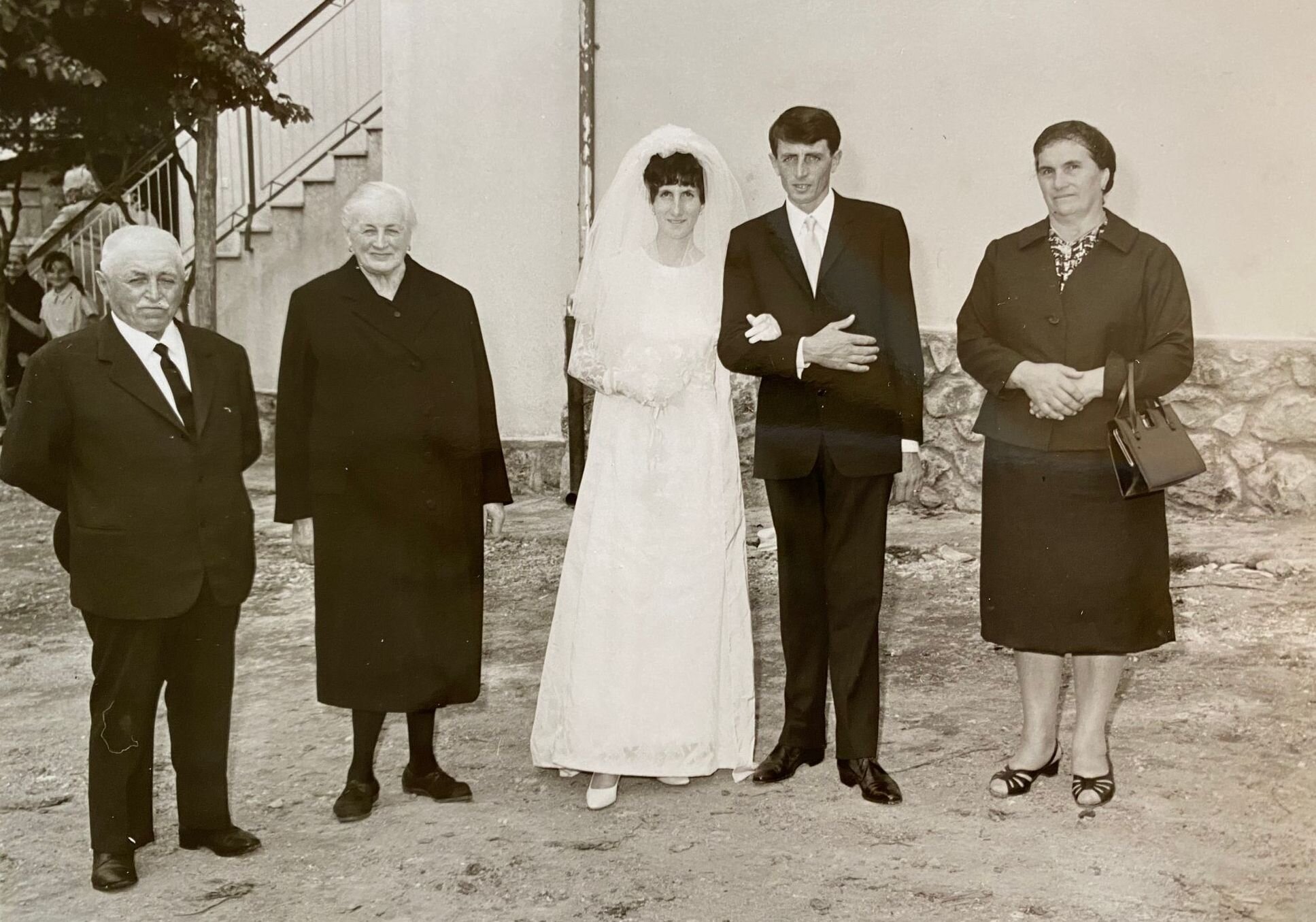 Grandfather Giovanni, grandmother Maria, mother Carmela, father Giacomo and grandmother Maria 