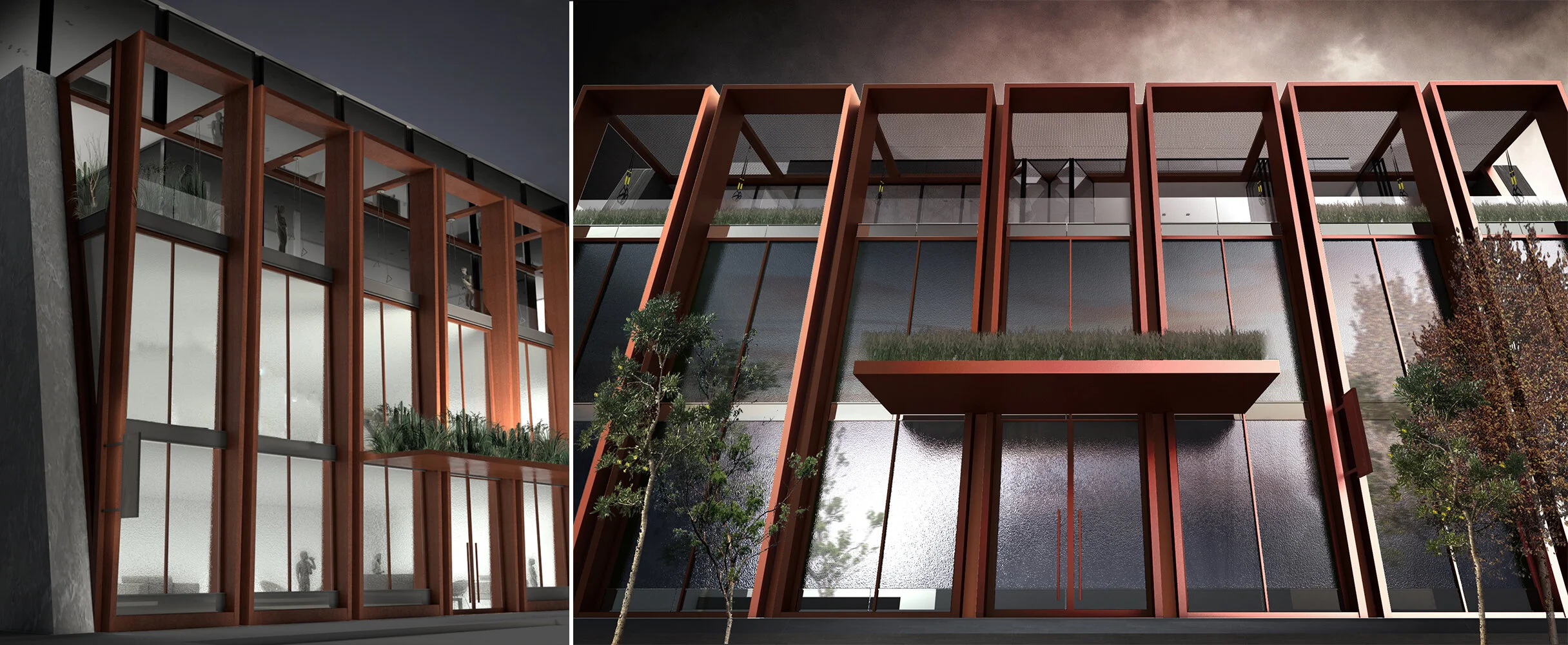  Massing render 