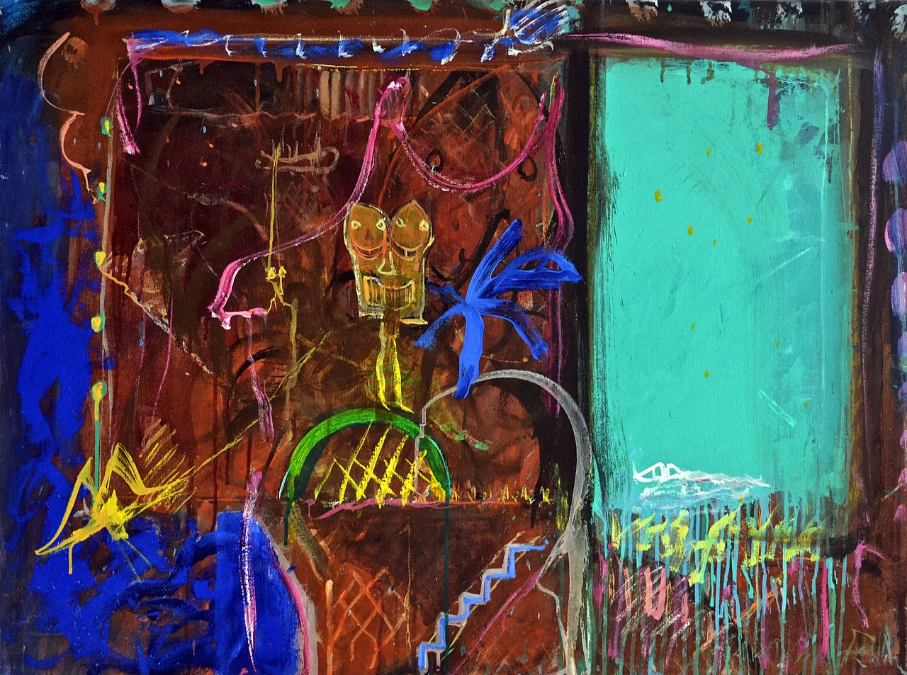 1987 The Door, acrylic on canvas, 30 x 40