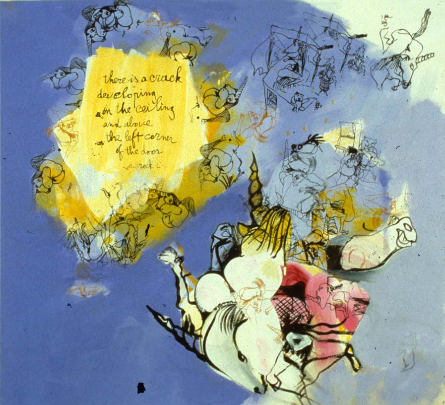  The Dream of The Unicorn, 1997 , acrylic on canvas, 50 x 55 