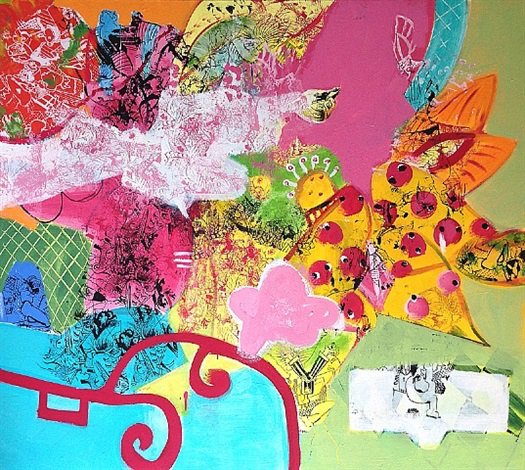 The Wizard, 2012, 64 x 56"