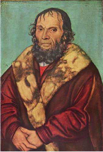 Lucas Cranach the Elder, Portrait of Magdeburg Theologian Dr. Johannes Schöner (1529).