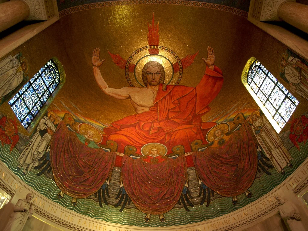 Mosaic at the National Basilica. ( Image: Scary Jesus , a Creative Commons Attribution Non-Commercial No-Derivative-Works (2.0) image from manyhighways’s photostream )