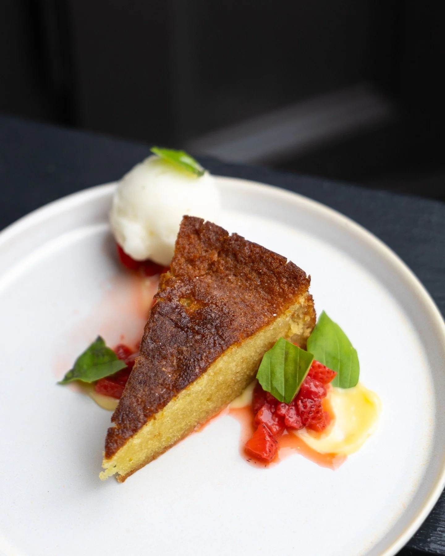 The perfect end to dinner: our Olive Oil Cake. 🍰 🍋