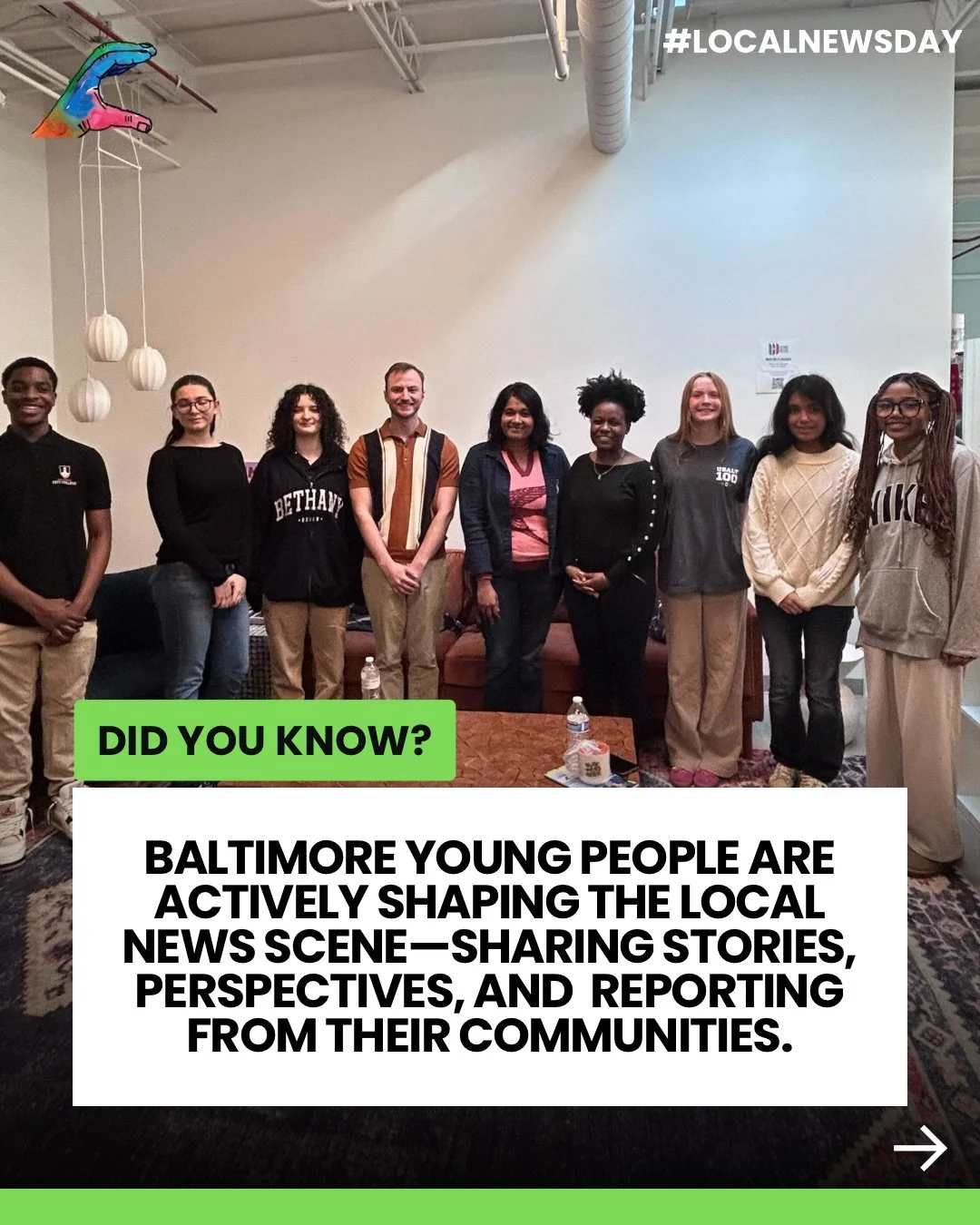 Baltimore has always had a story to tell. Now, young people are the ones telling it. ✍️

On #LocalNewsDay, we&rsquo;re lifting up @thecharmreport, our student-led media platform where youth cover the city they actually live in.

Read, share, and supp