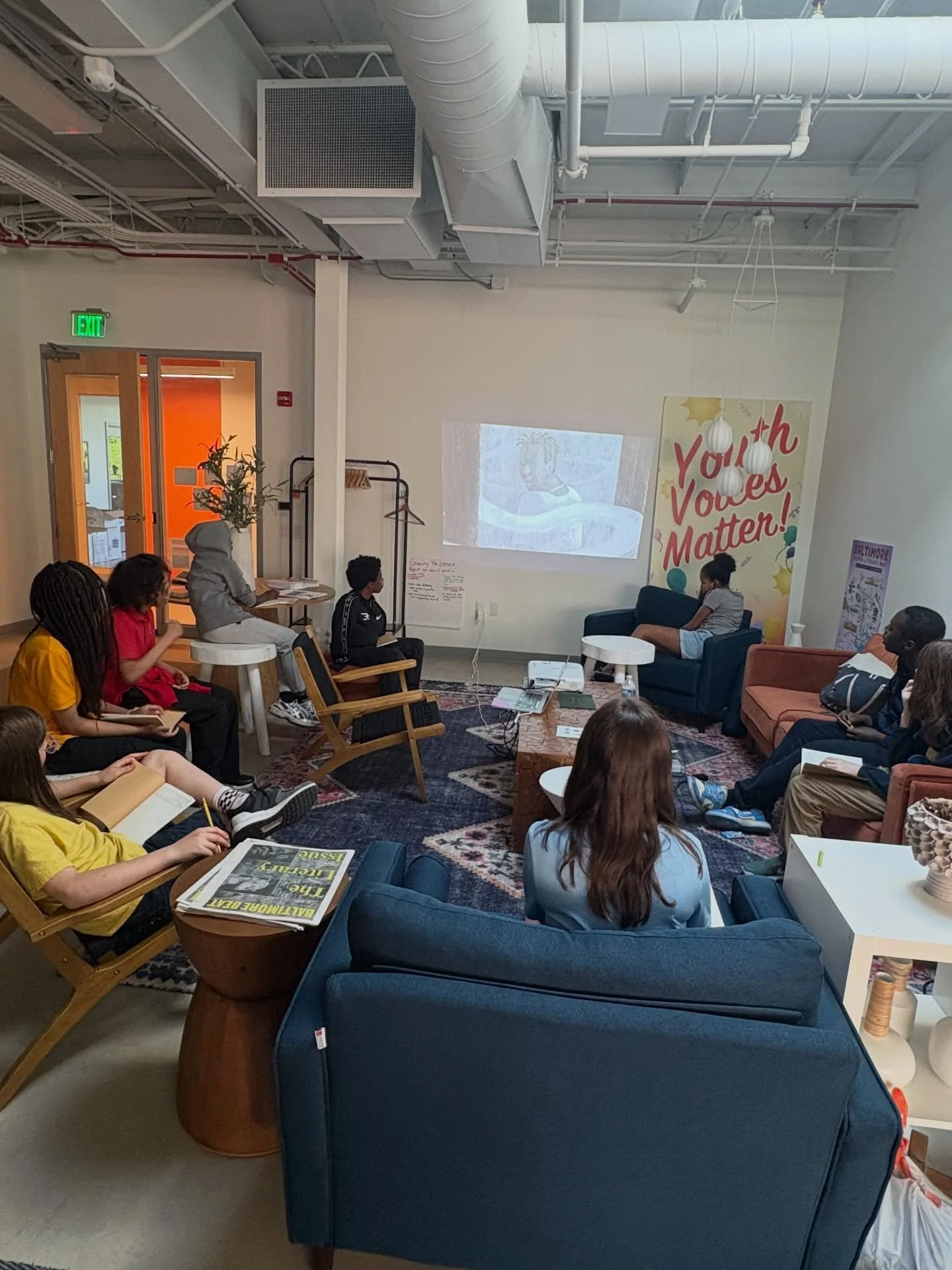 Last week, our student writers kicked off Coming of Age and Writing Through Change, a new writing class led by our Workshop Coordinator Annalies Winny ✍️

They reflected on the moments that shaped them, mapped their identities, and drew inspiration f
