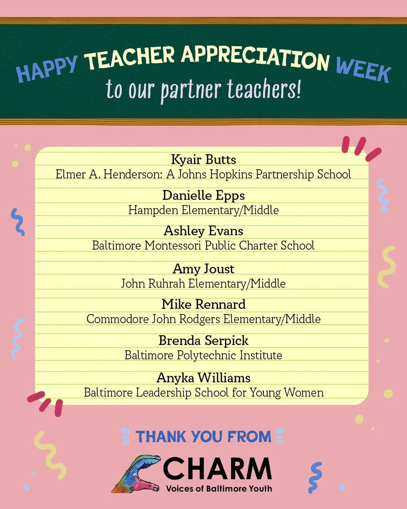 Happy Teacher Appreciation Week! 🍎✨ Thank you for creating spaces where students feel encouraged to learn, grow, question, and express themselves.

A special shoutout to our School Magazine Club Leaders at our 7 partner schools! You help students br