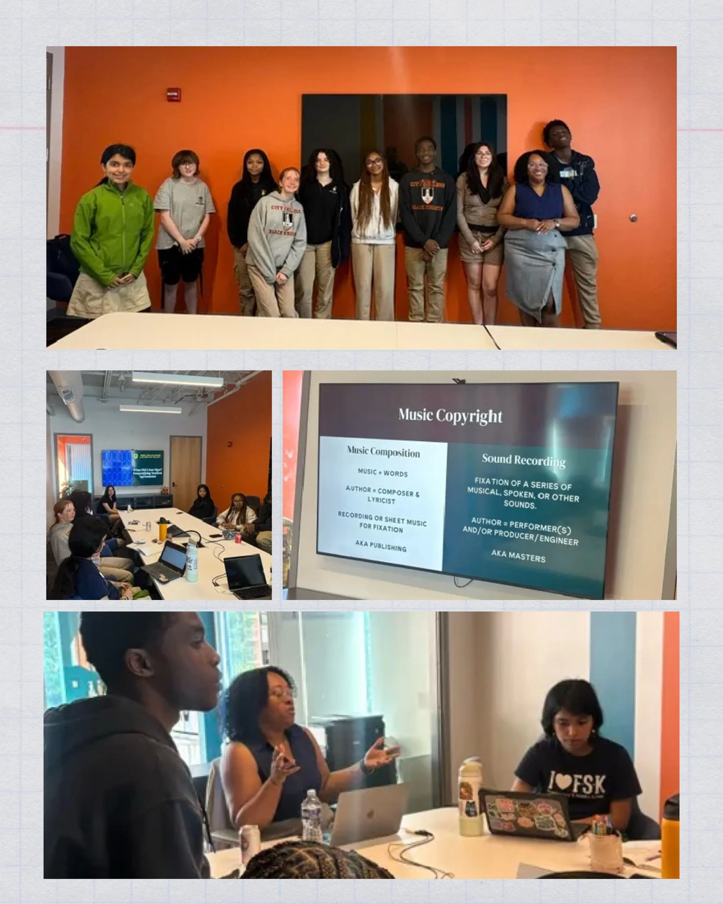 Huge thanks to @md_vla for breaking down the legal side of creative work for our Student Editorial Board! Copyright, trademarks, contracts, licensing, and what to actually look for before signing anything. 📝

Our young creatives left knowing how to 