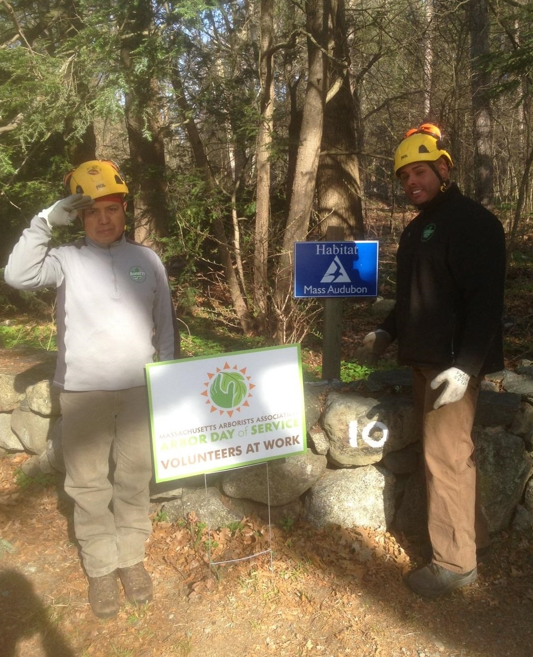 BTSE's Vincente & Roger volunteered their talents at Mass Audubon's Habitat Wildlife Sanctuary in Belmont.