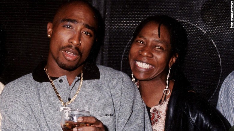 Tupac and his mama, photo via CNN.com