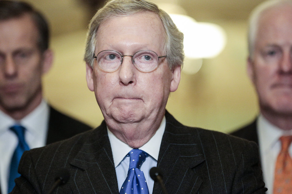 Mitch McConnell, photo via Huffington Post