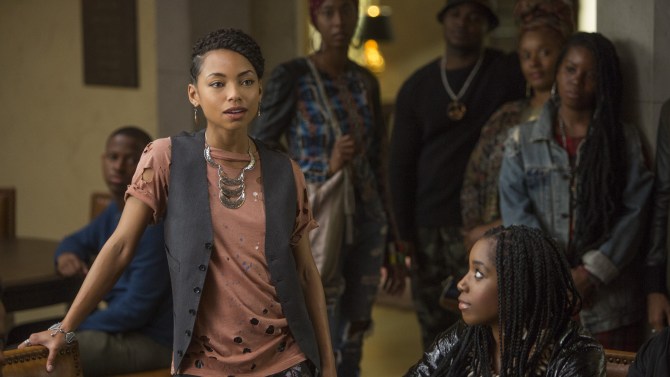 scene from Dear White People , photo via Variety