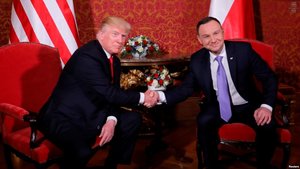 Trump, Duda. photo via VOA News