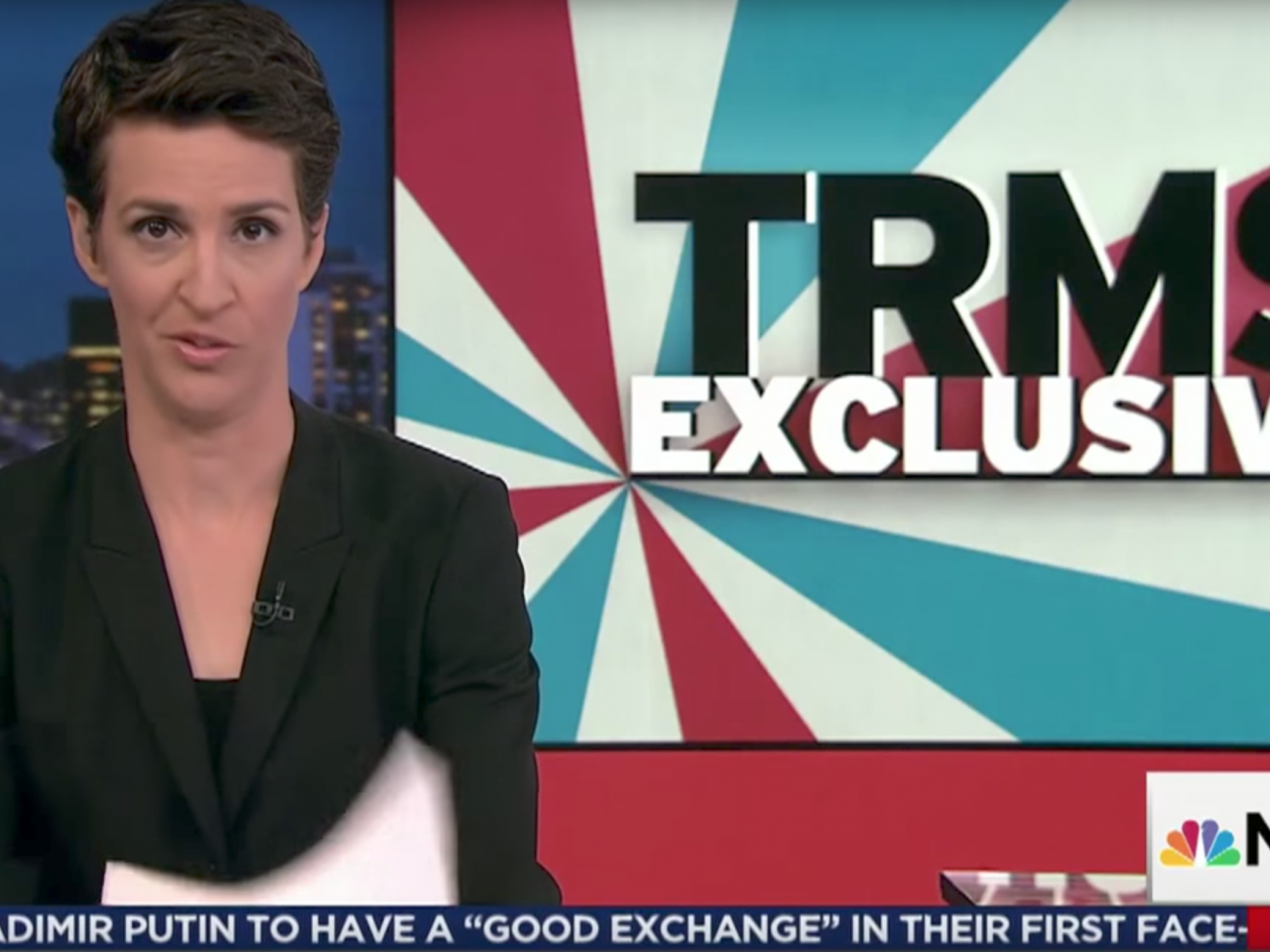 Maddow, photo via MSNBC
