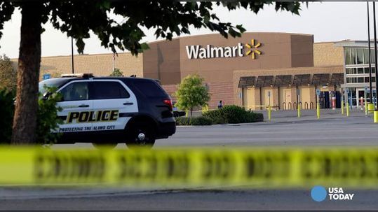 the crime scene, photo via USA Today