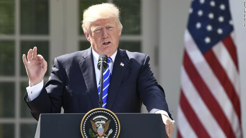 Trump, photo via CNN Money