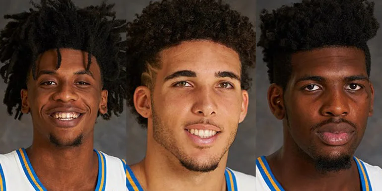 the 3 players, photo via UCLA