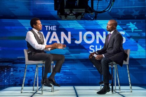 Jay-Z and Van Jones, photo via CNN