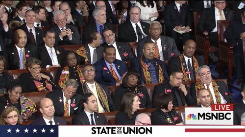 members of the Congressional Black Caucus (CBC) being hilariously unimpressed, photo via MSNBC