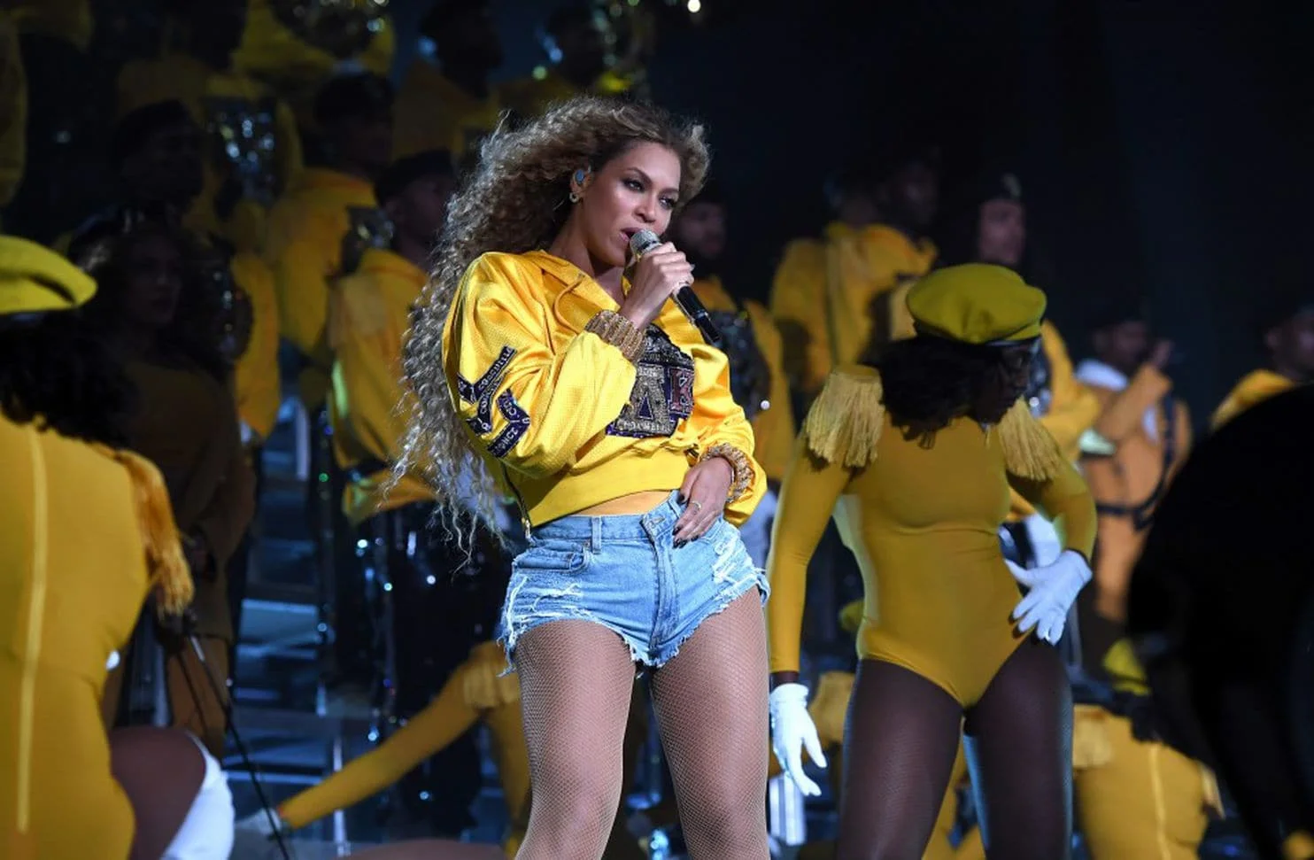 Beyoncé performing at Coachella, photo via Getty Images