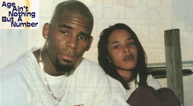 R Kelly and Aaliyah. Photo via Vibe.com