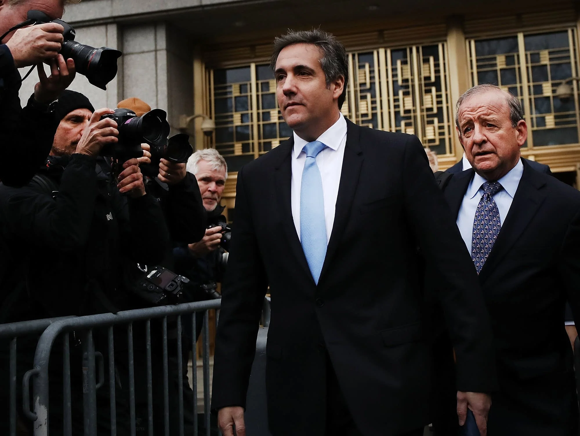 Cohen today, photo via NBC News