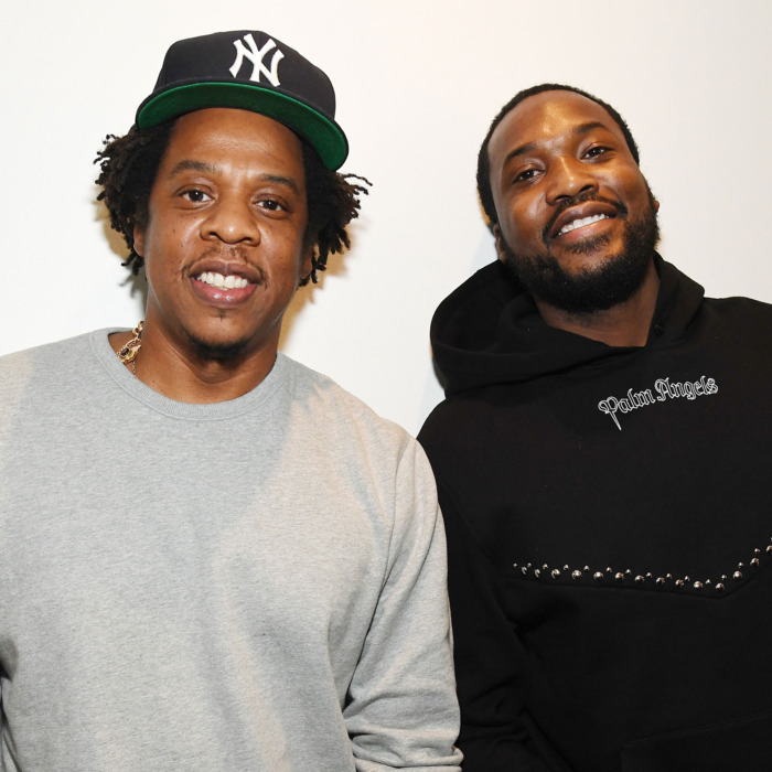 Jay-Z and Meek Mill, photo via Getty Images