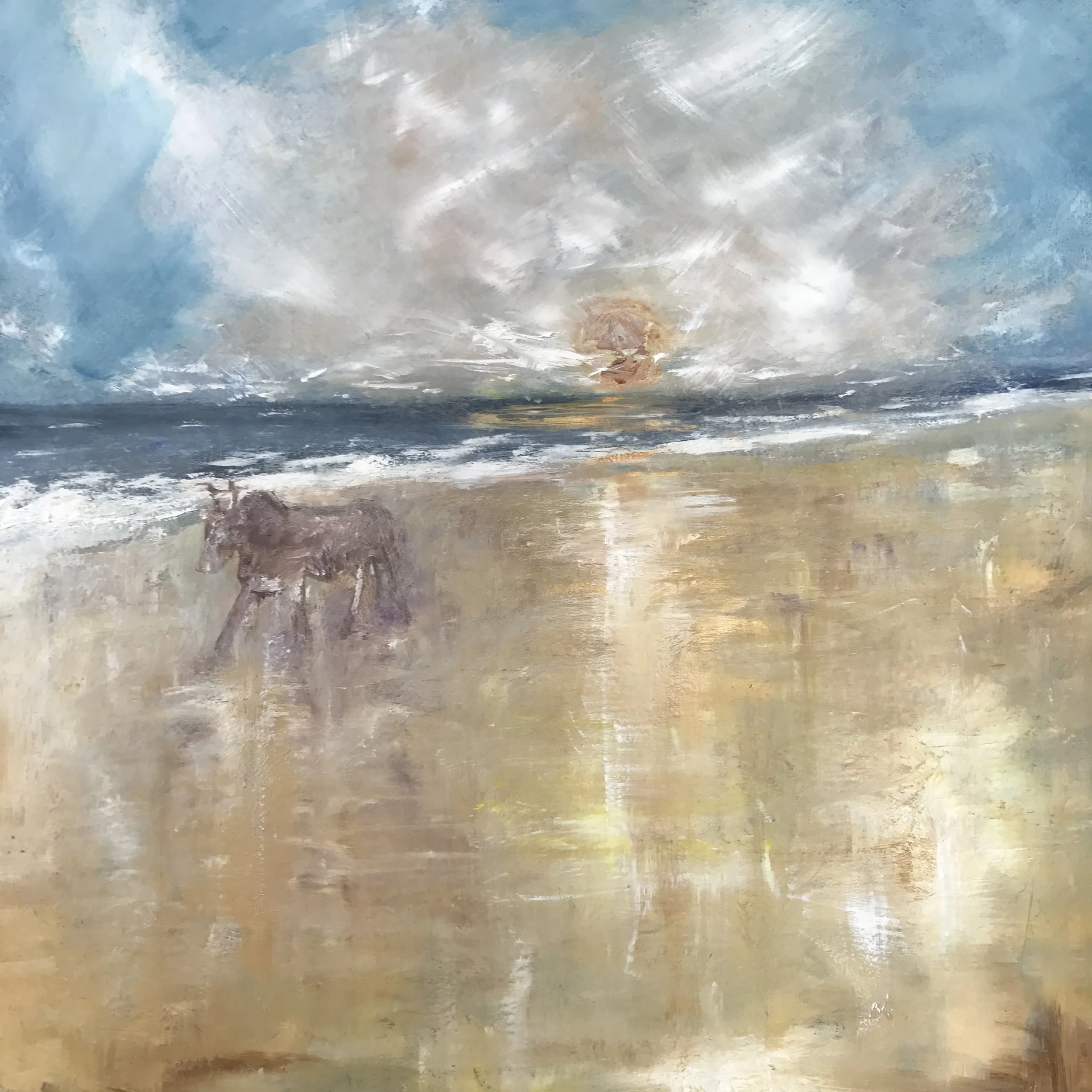 The Sunset in Goa (60 cm x 60 cm)
