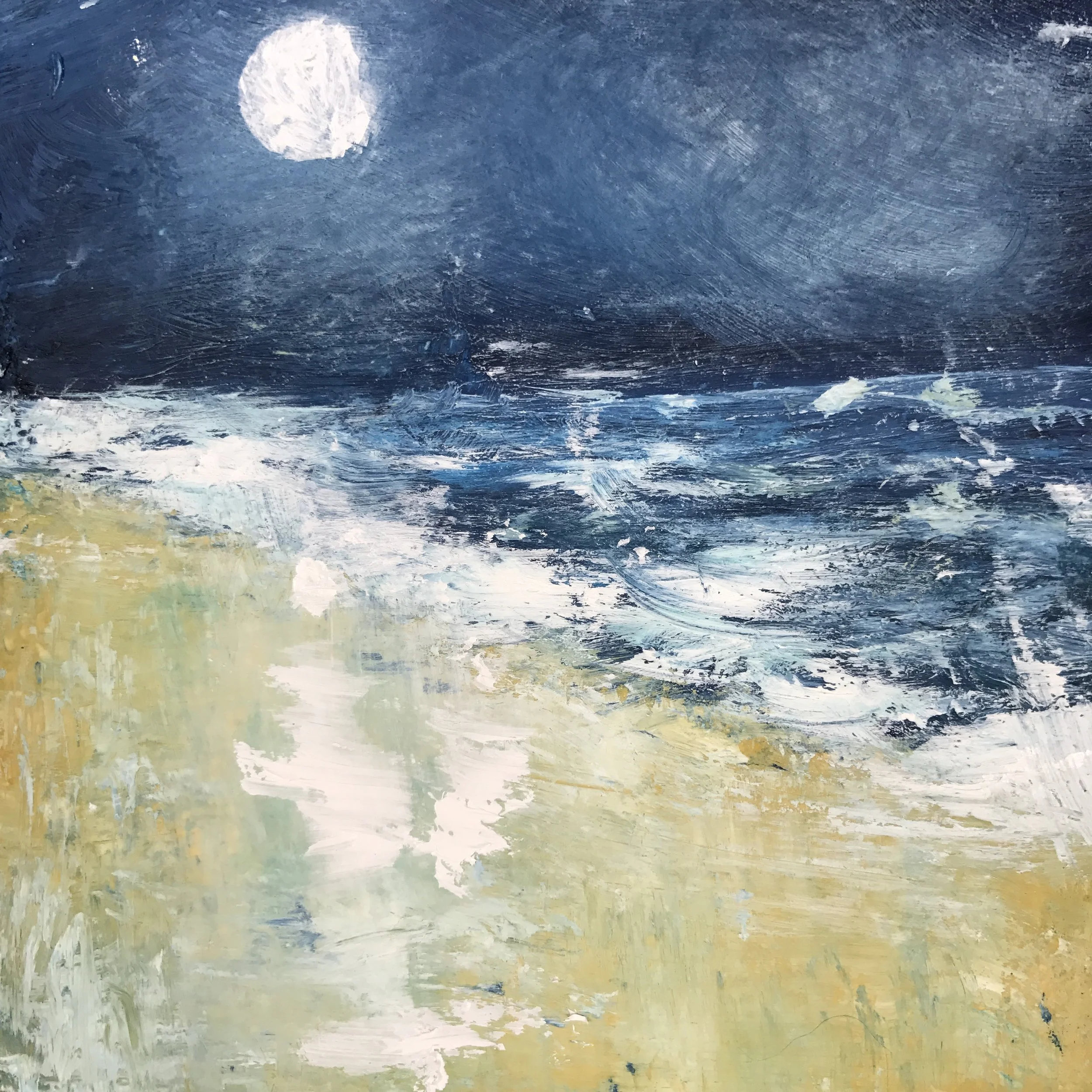 Almost Full Moon (12 cm x 12 cm)