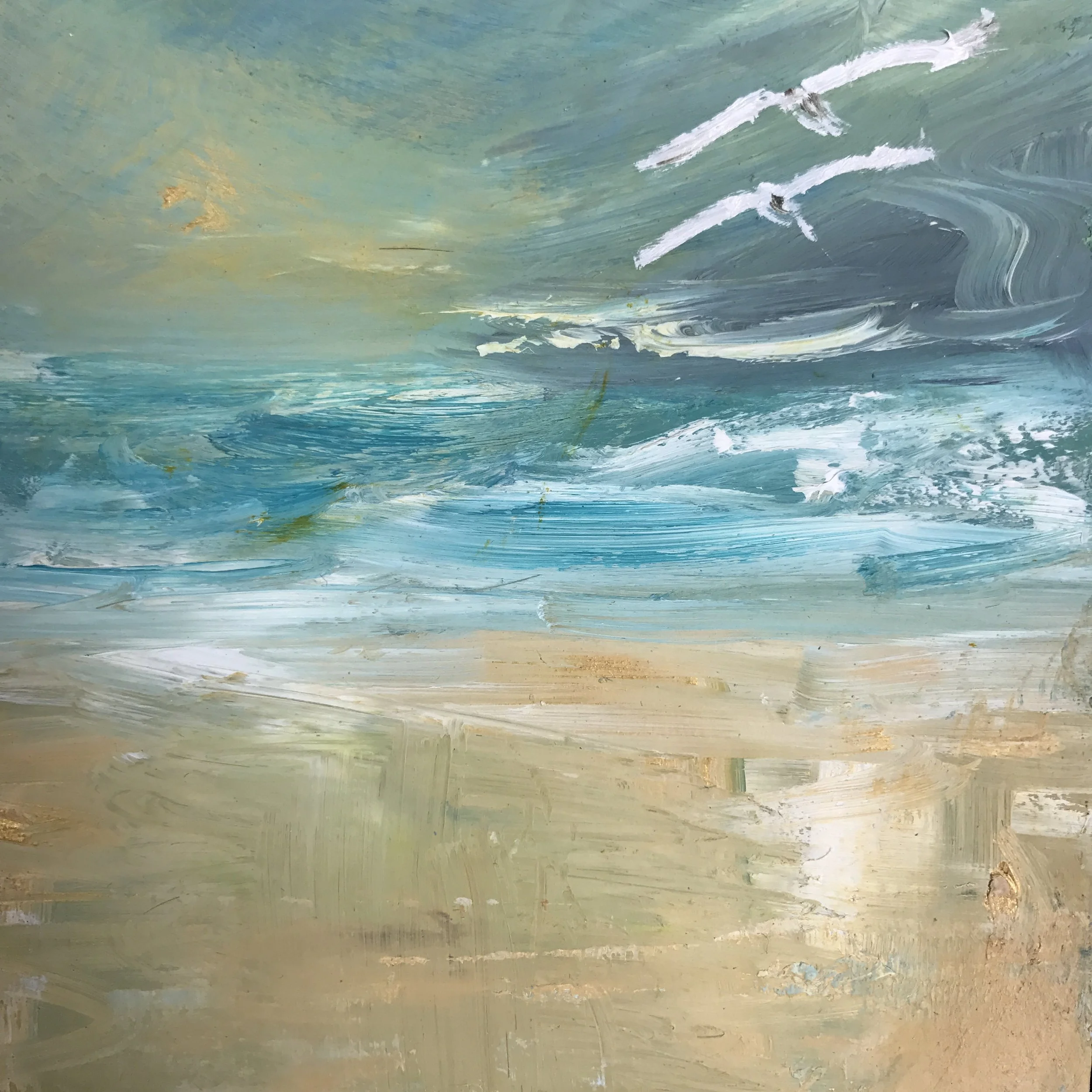 Birds In Flight (12 cm x 12 cm)