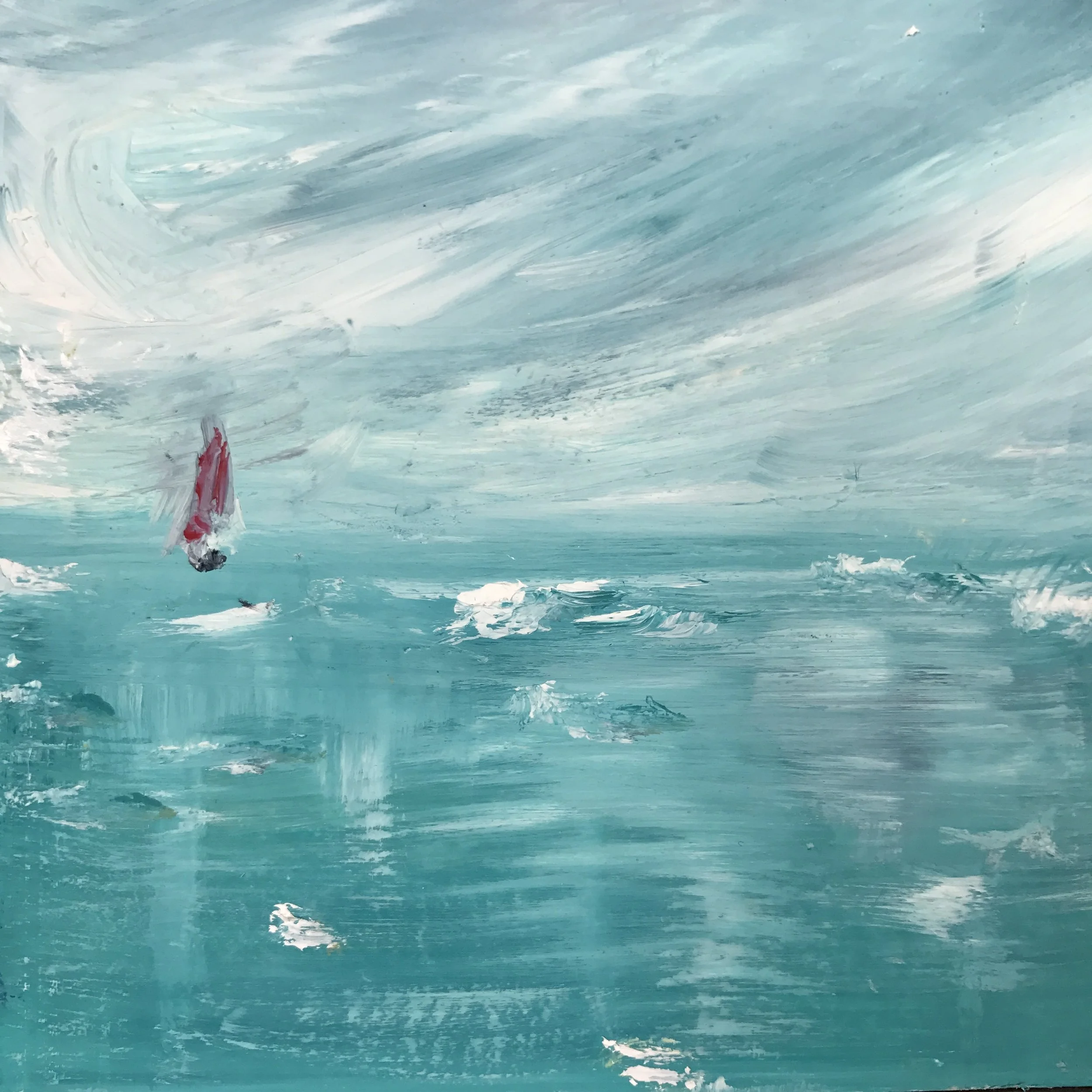 Red Sails (12 cm x 12 cm)